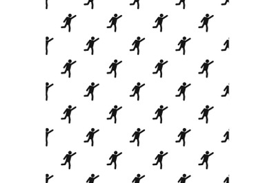 Stick figure stickman pattern vector seamless