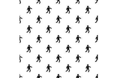 Stick figure stickman pattern vector seamless