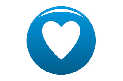 Open heart icon vector blue