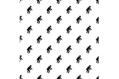Stick figure stickman pattern vector seamless