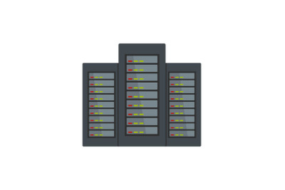 Server icon, flat style