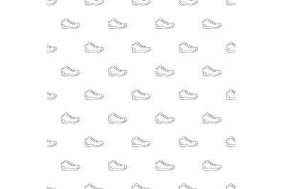 Hiking boots pattern vector seamless