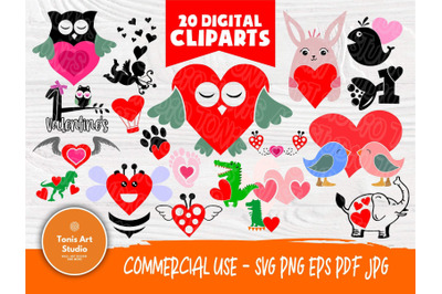 Cutie Animal SVG Bundle, Animal Clipart, Animals Svg