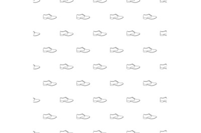 Men shoe pattern vector seamless