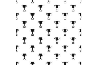 Cup award pattern vector seamless