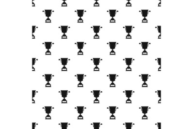 Cup award pattern vector seamless