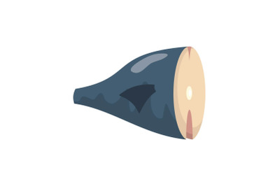 Seafood icon, flat style