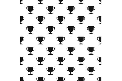 Cup award pattern vector seamless