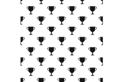 Cup award pattern vector seamless