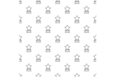 Star award pattern vector seamless