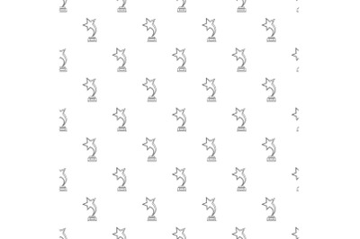 Star award pattern vector seamless