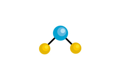 Physics lattice icon, flat style