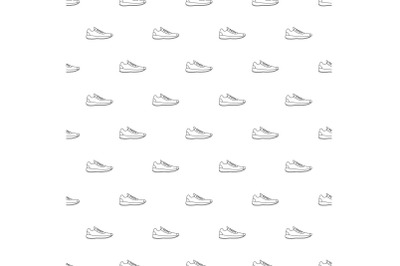 Sneakers pattern vector seamless