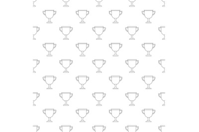 Cup award pattern vector seamless