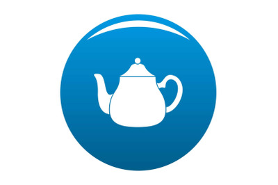 Big kettle icon vector blue