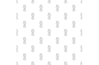 Medal pattern vector seamless