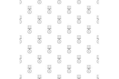 Medal pattern vector seamless