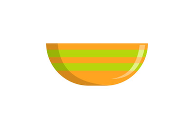 Bowl icon, flat style