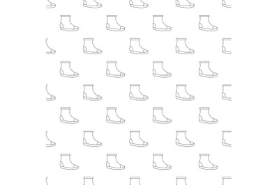 Woman shoes pattern vector seamless