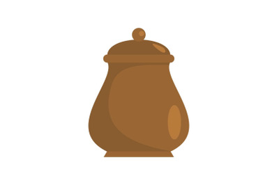 Pot icon, flat style