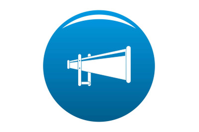 portable megaphone icon vector blue