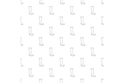 Woman boots pattern vector seamless