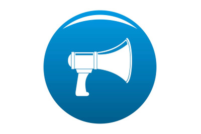 Noise of megaphone icon vector blue
