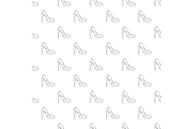 Woman shoes pattern vector seamless