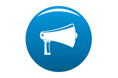 Vintage megaphone icon vector blue