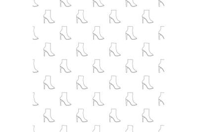 Woman shoes pattern vector seamless