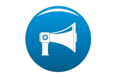 Single megaphone icon vector blue