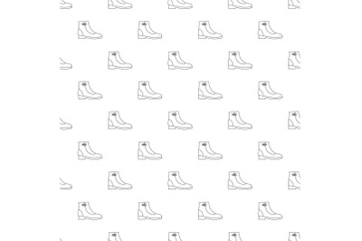 Woman boots pattern vector seamless