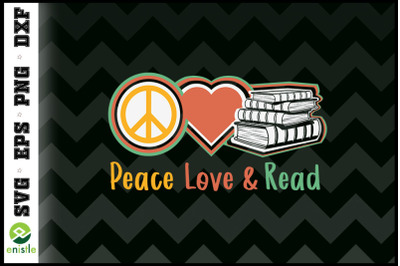 Peace Love Read Teacher Reading Books