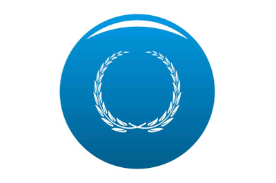 Glory wreath icon vector blue