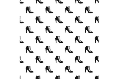 Woman shoes pattern vector seamless