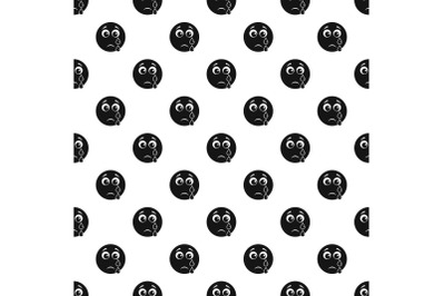 Cry smile pattern vector seamless