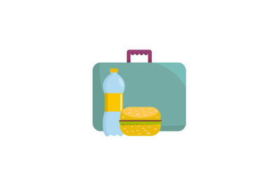 Breakfast icon, flat style