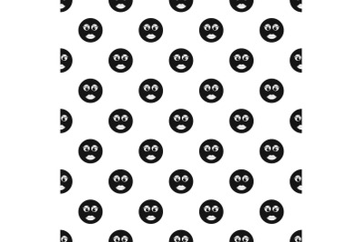 Girl smile pattern vector seamless