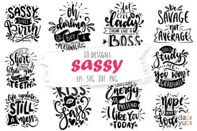 Sassy Lettering Quotes Bundle