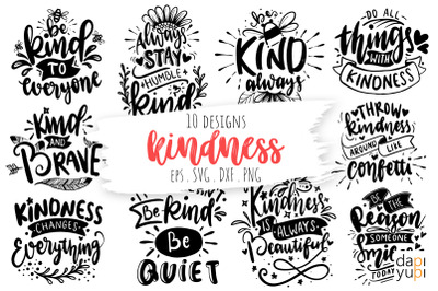 Kindness Lettering Quotes Bundle