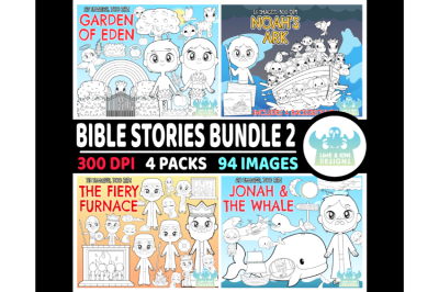 Bible Stories Digital Stamps Bundle 2 - Lime and Kiwi Designs