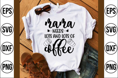 mama needs lots and lots of coffee svg cut file