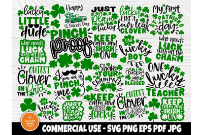 St Patrick&#039;s Day SVG Bundle, Funny Svg Quotes