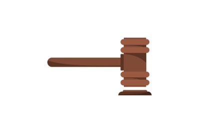 Legislation icon, flat style