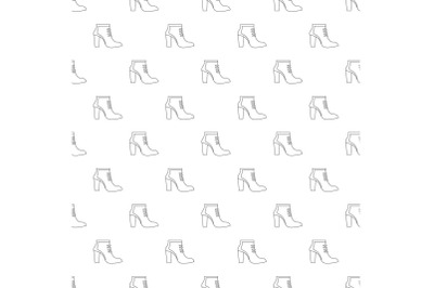 Woman shoes pattern vector seamless