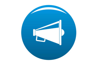 Speaker icon vector blue