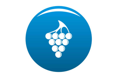 Green grape icon vector blue