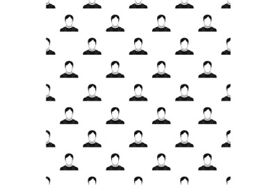 Man avatar pattern vector seamless