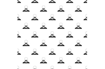 Man avatar pattern vector seamless
