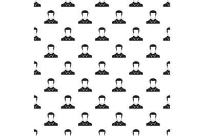 Man avatar pattern vector seamless